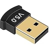YellowCult USB Bluetooth Adapter for PC, 5.0 Bluetooth Dongle Receiver (UB500) Supports Windows 11/10/8.1/7 for Desktop, Lapt
