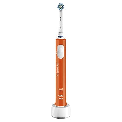 Oral-B Pro 600 Orange Edition Braun Crossaction Brosse à Dents Electrique Rechargeable