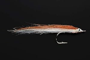 Tigofly 12 pcs 1/0 4cm High Carbon Hook Polar Fry Salmon Trout Sea Bass Steelhead Minnow Fly Fishing Flies Lure Set