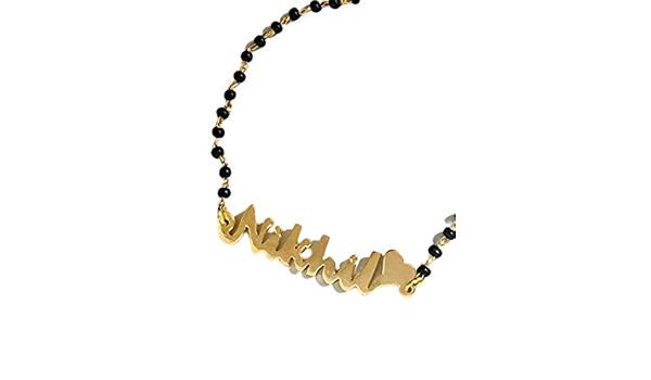 name mangalsutra Necklace Pendant 