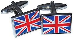 Union Jack Cufflinks In Black Presentation Box