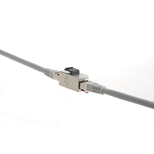 CableCreation 5-PACK Cat5e Geschirmt Inline Modular-Koppler mit Keystone Latch, RJ45 Modular-Koppler für Panel Verbindung, Cat5e 8P8C Buchse auf Buchse Klasse D - 6