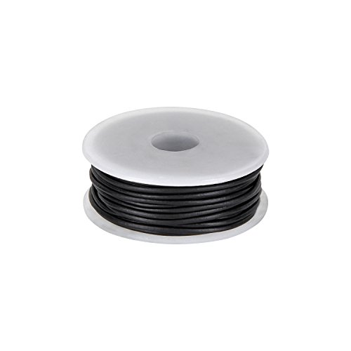 AURORIS - 10m Rolle Lederband rund Ø 1 mm - Farbe wählbar - Variante: schwarz