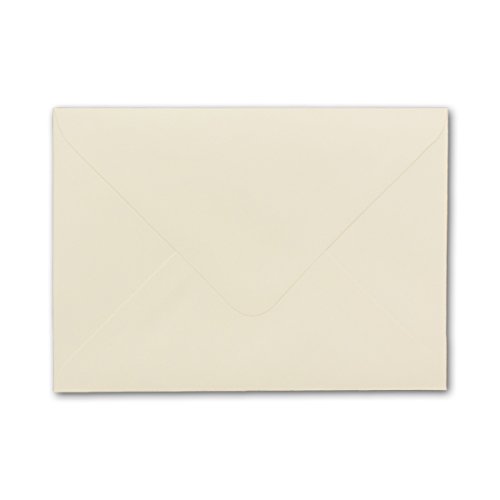 Kartenpaket DIN A6 / C6 mit Wellenrand | Cremefarben | 24 Sets | Doppel-Karten mit welligem Rand & Briefumschläge, 14,8 x 10,5 cm | mit hochwertiger Geschenkbox | bedruckbare Postkarten | ideal für Weihnachten, Grußkarten und Einladungen - 2