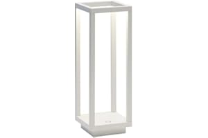 Zafferano, Home Pro Lamp, Bezprzewodowa Zasilana Akumulatorowo Lampa Stołowa ze Sterowaniem Dotykowym, do Użytku Wewnętrznego i Zewnętrznego, Ściemniacz, 3000 K, Wysokość 29,4 cm, Kolor Biały
