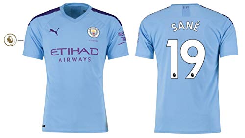 Manchester City F.C. Trikot Kinder 2019-2020 Home PL - Sane 19 (140)