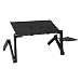 Produktbild Super Lightweight Aluminum Alloy Foldable Laptop Desk Computer Table Portable Adjustable Laptop Desk for Sofa Bed(Black)
