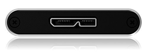 Icy Box IB-182MU3 Externes Gehäuse für 1x 1,8″ (4,57 cm) microSATA SSD mit USB 3.0 Anschluss (UASP), Aluminiumgehäuse, Schwarz - 6