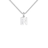 Buchstabenkette N Silber Buchstabenanhänger N Zirkonia - inkl. Luxusetui + - Buchstabe N Kette Buchstabe N Buchstabenanhänger Buchstaben Anhänger Silber Zirkonia FF41-5 SS925ZIFA45
