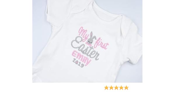 my 1st easter sleepsuit