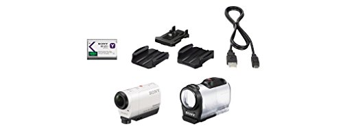 Sony HDR-AZ1 Mini-Format Action Kamera mit Profi-Feature (Spritzwassergeschützte mit Exmor R CMOS Sensor, lichtstarkem Carl Zeiss Tessar Optik, Bildstabilisator, WiFi, NFC Funktion) weiß - 2