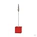 Produktbild 5x Schreibtisch Dekor Memo Halter Foto Bilderbuch Clip Cube Basisdraht (Transluzent Rot)