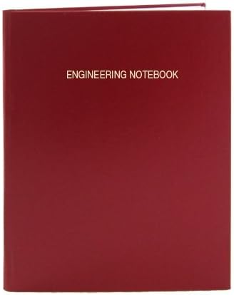 BookFactoryRed A4 Engineering Notebook, 240 Pages, Red Cover, Hardbound, A4-21 cm x 29.7cm - with 5mm Grid Format (EPRIL-240-4GS-A-LRT4)