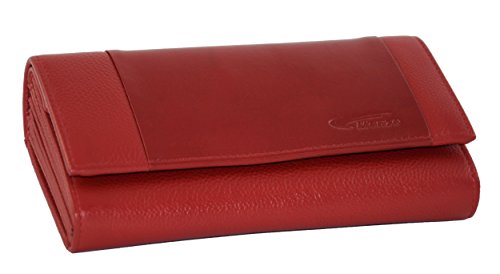 Preisvergleich Produktbild Kellnerbörse Kellnertasche Taxitasche Kellnerlederbörse echt Leder, rot