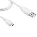 Produktbild kwmobile Micro USB Ladekabel für Smartphones in Weiß - z.B. geeignet für Samsung, Apple, Wiko, Huawei, LG, Sony, HTC, OnePlus, ZTE, Microsoft, Nokia, Blackberry, Motorola
