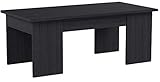 Las medidas de la mesa de centro Kendra son: 100 cm (ancho) x 50 cm (fondo) x 43-54 cm (alto), gracias a sus medidas podrás trabajar, comer o lo que desees de una manera cómoda