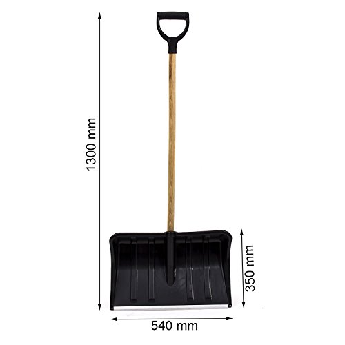 Schneeschieber Frauenschneeschieber Schnee Schaufel schwarz - 2