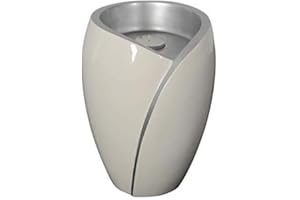 AESTHETIC URNS Fibreglass White Urn for ashes White Candle Holder Cremation Vase Modern Funeral Urn Large Memorial for Adults