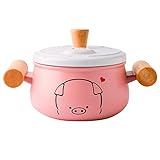 ♥ 【Comida deliciosa】: La olla de la sopa es más deliciosa y saludable, puede conservar por completo los nutrientes de la comida, hacer que la comida sea más deliciosa y desea hacer una comida deliciosa. Es su mejor opción.