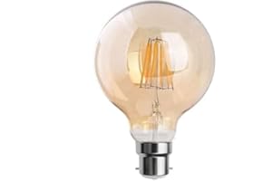 LEDSONE Led Sone _ vintage ampoule Edison Globe 60 W – Grande cage d'écureuil Globe 125 mm, 95 mm B22 BC à intensité variable UK Stock, G125 B22, B22 60.00W 220.00V