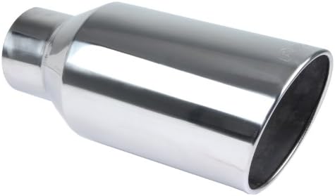 Pypes Exhaust (EVT508) 5 In x 8 Out x 18 Long Polished Stainless Steel Rolled Edge Exhaust Tip by Pypes Exhaust