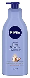Nivea Shea Smooth Body Lotion for Dry Skin, 600ml