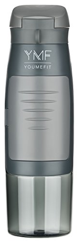 Wasserflasche Sport mit Fach für Geld, Schlüssel / praktische Flasche für Fitness, Training, Gym, Outdoor, Schule, Freizeit / Trinkflasche – BPA frei, auslaufsicher / sports water bottle – 750ml - 2