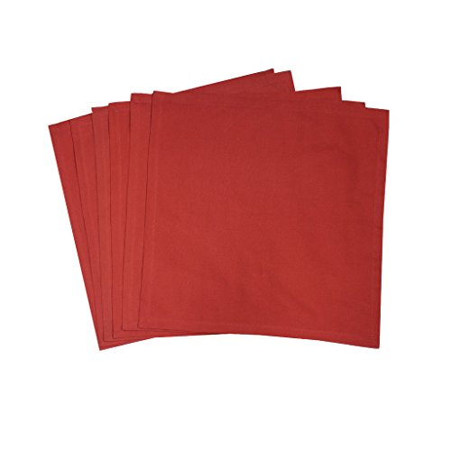 Milano Home Plain Maroon Set of 6 Cotton Napkins RS.249 (69.00% Off) - Amazon