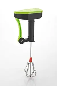 Laxmi Portable Stainless Steel Power Free Mixer Maker Hand Blender for Cream Beater, Milk Shake, Lassi, Butter Milk, Dal, Coffee, Egg, Colour May Vary