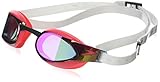 Gafas de competición Speedo Fastskin Elite Mirror AU Gafas de natación, Adultos Unisex, White/Psycho Red, Talla única
