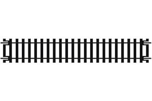 Hornby R600 OO Gauge Straight Track - Extra Track Pieces for Model Railway Sets, Model Train Track Pieces - Scale 1:76, Black