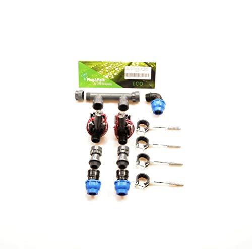 Plug&Rain 2er-Ventilverteiler mit Hunter PGV, 25 mm (3/4") Eco