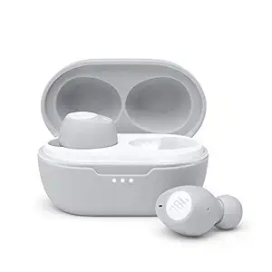 JBL C115 TWS by Harman, True Wireless Earbuds with Mic, Jumbo 21 Hours Playtime with Quick Charge, True Bass, Dual Connect, Bluetooth 5.0, Type C & Voice Assistant Support for Mobile Phones (White)