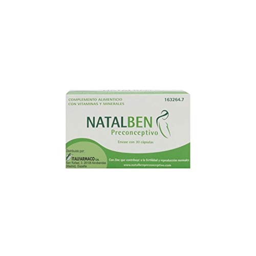 Natalben preconceptivo de 30 capsulas con zin