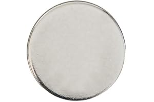 WIZ' IMPORT 100 fichas de carrito de metal sin impresión (virgen) posibilidad de utilizar como ficha de boquillas o fichas de piscina.