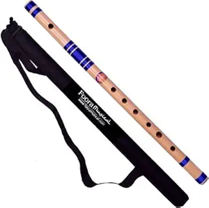 Foora Musical Professional C Scale 8 Hole Bamboo Flute Bansuri with Re-sham Thread Hand Made Bamboo Flute Size 48 cm Beginners/Musician (Export in U.S.A, Canada, Mexico) (Special Boy Blue)