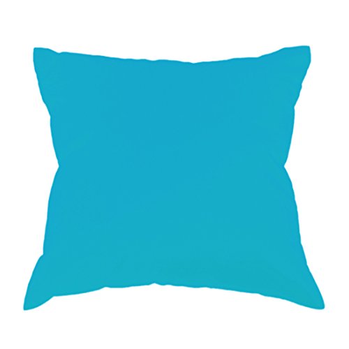 Qooltex Kissenbezug 100% Baumwolle Kissenbezüge Kissenhülle Kissen Hülle Bezug Bezüge in verschiedene Größen 40x40 50x50 60x60 80x80 cm 22 Farben 11 Größen TOP Dunkeltürkis 50 x 70 cm