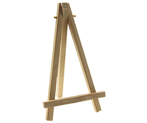 10x Staffelei weiß Tischstaffelei Hochzeit Mini Holzstaffelei 16 x 9mm - 3