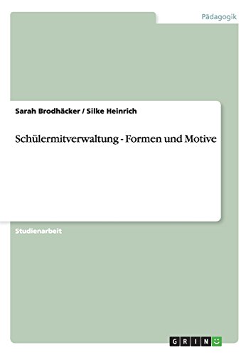 Download Schülermitverwaltung Formen Und Motive Pdf 2018 - 