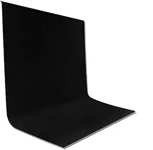 HIFFIN 8 x12 FT Black LEKERA Backdrop Photo Light Studio Photography Background