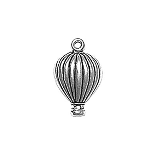 Preisvergleich Produktbild 925 Sterlingsilber-Charme Transport Heißluft-Ballon von Silber Einzelhandel
