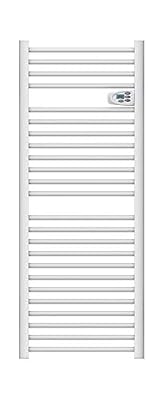 VOLTMAN VOM540029 - Sèche serviettes Sec - Barres Rondes - 750 Watts - Programmable - Ecran LCD rétro éclairé