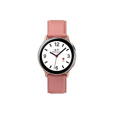 Samsung - Montre Galaxy Watch Active 2 - Acier 40 mm - Rose Lumière - Version Française
