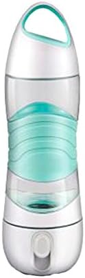 ZHIHUI Multifunction Sports Water Cup 400ML Humidifier Beauty Replenishment Cup Spray Voice Prompts SOS Alarm Remind LED Light for Outdoor Sports, Camping (Blue)