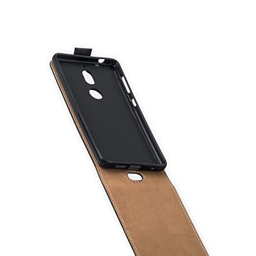 Preisvergleich Produktbild Flip-Style Tasche Vertikal für Nokia 7 mit Halterung - schwarz