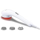 Beurer MG-21 - Aparato de masaje con infrarrojos, intensidad graduable, 3 cabezales distintos, color blanco