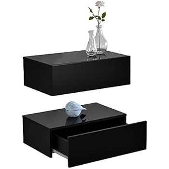 En Casa Wall Mounted Shelf Floating Drawer Storage Box 1 Drawer