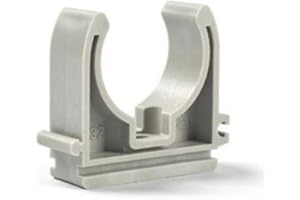 AONELAS 50 x Rohrclip Ø 25 mm Rohrklemme Rohrhalter Clipser Rohrschelle Klemmschelle