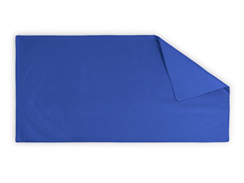 Doppelpack zum Vorteilspreis – Renforcé-Kissenbezüge aus 100% Baumwolle – schlicht und edel im Design, universell einsetzbar und kombinierbar – in 8 Uni-Farben, 40 x 80 cm, royal - 2