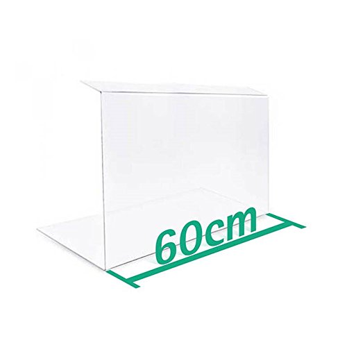 A+H Kunststoffe Spuckschutz Hustenschutz Typ 2 für die Gastronomie aus PETG – Verkaufstheke und Kuchen-Vitrine Glas Klar – Länge 60cm / Stärke 5mm - 4